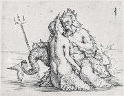 Jacopo de Barbari Triton and Nereid oil